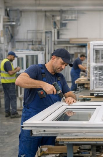 Работа на производстве окон